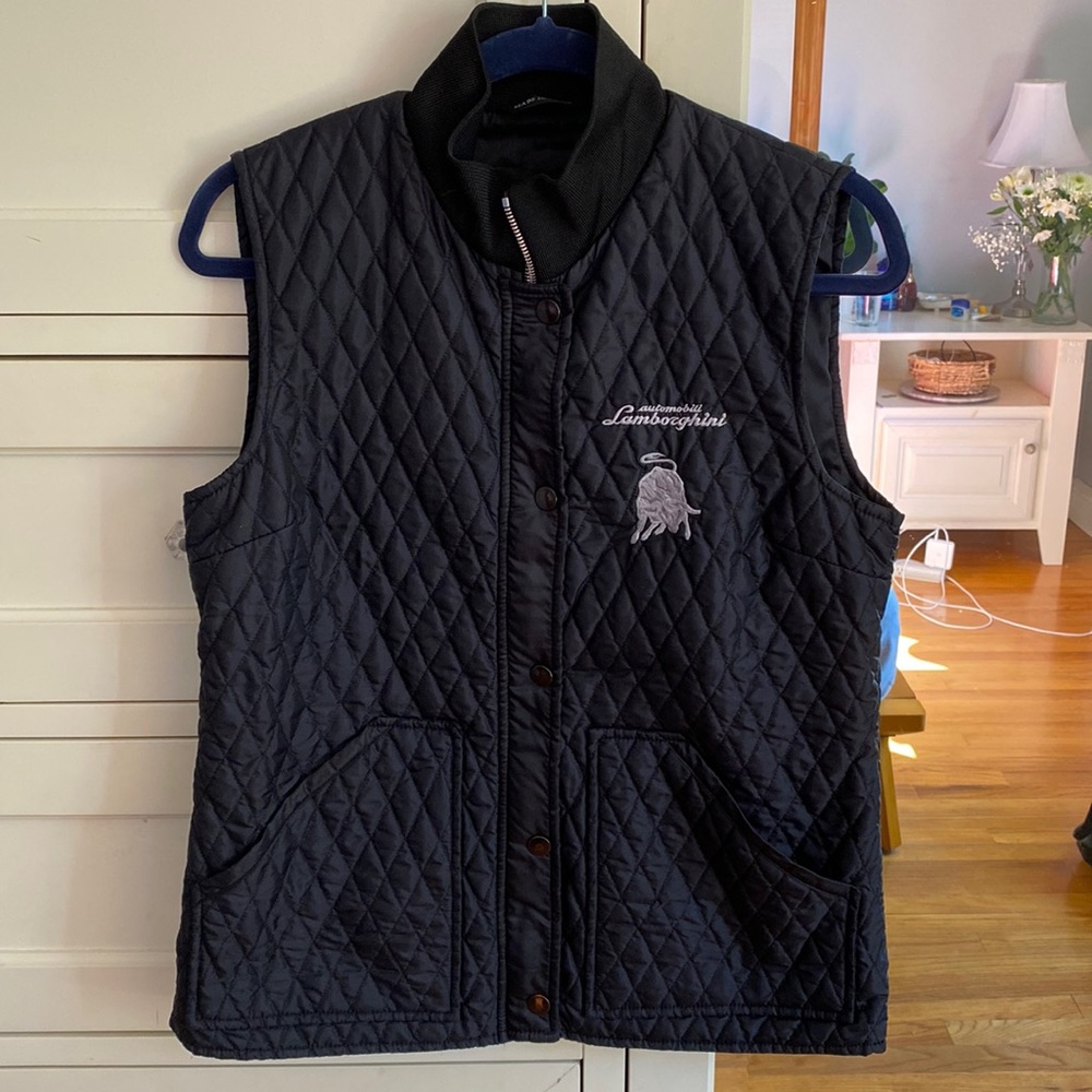 Made in Italy black Automobile Lamborghini Vest